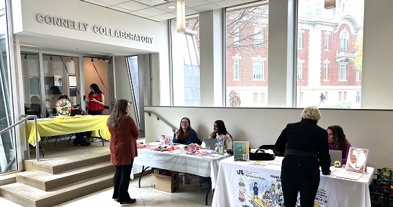 Students visit NPHW fair tables to learn more about involvement opportunities